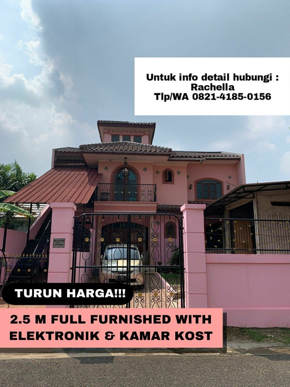 JUAL CEPAT MURAH RUMAH BERIKUT KOST FULL FURNISHED + ELEKTRONIK - 1