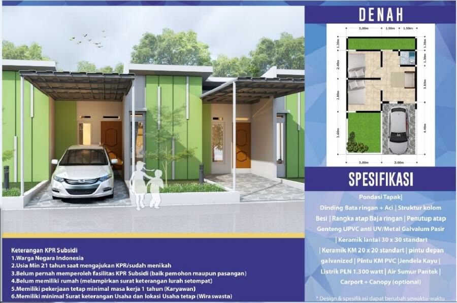 Dijual Rumah Subsidi Kualitas dan Lokasi Terbaik di Tambun Bekasi - 8