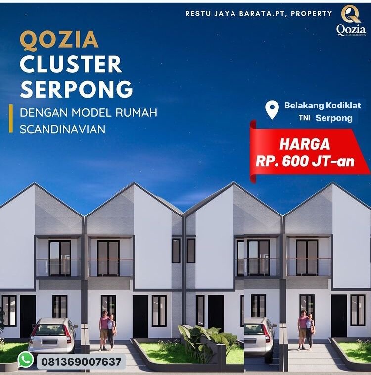 Rumah 2 Lantai Harga 1 Lantai " QOZIA CLUSTER SERPONG " Rumah Termurah Se Kota Tangerang Selatan - 4