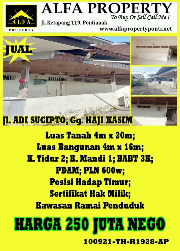 Rumah Adi Sucipto, Gg. Haji Kasim, Pontianak, Kalimantan Barat - 1