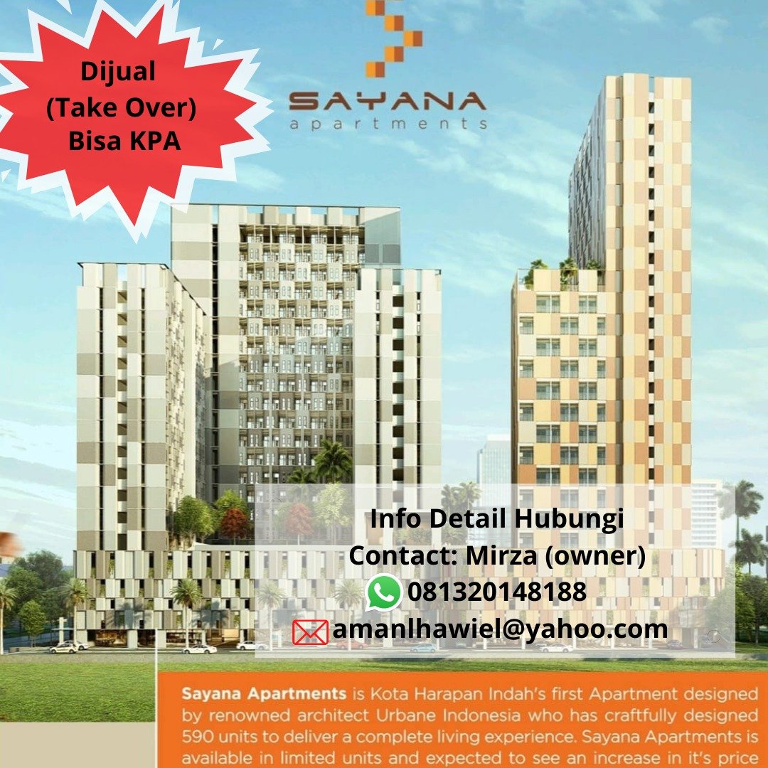 Dijual (Take Over A)partemen Sayana Bekasi – High Quality Japanese - 1