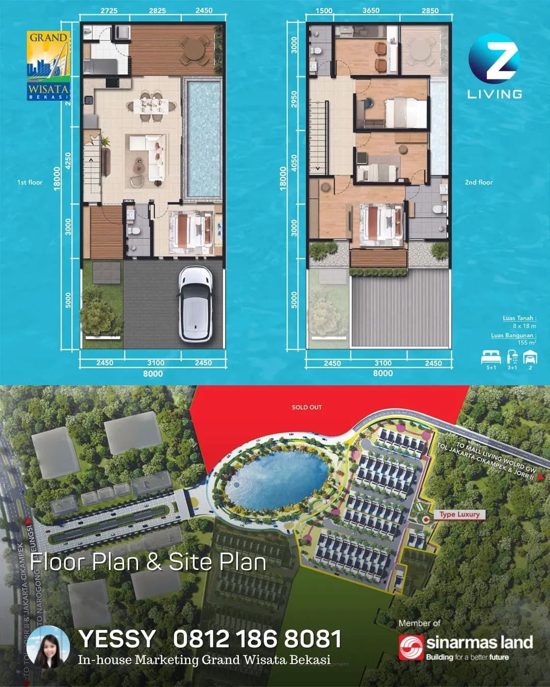 Dijual Rumah Luxury,Mewah DP Hanya 0%,di Z living ,Grand Wisata Bekasi - 11