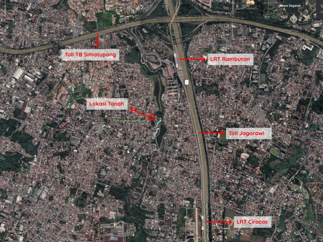 Dijual Cepat Tanah Murah Zona Hijau di Kampung Rambutan, Ciracas - 10