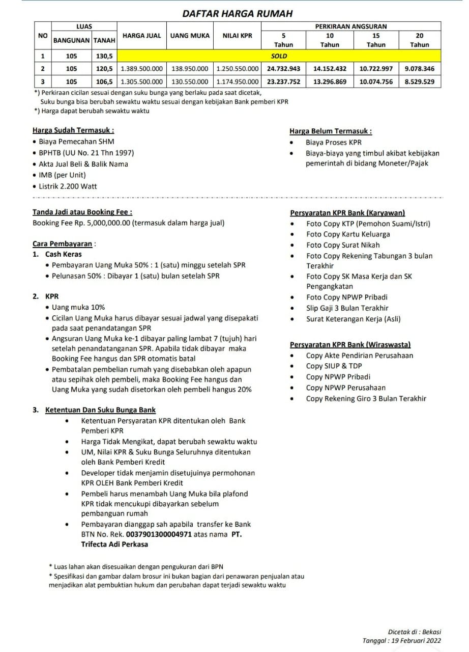 Dijual Murah Rumah Cluster 3 House Jatiasih Bekasi - 5