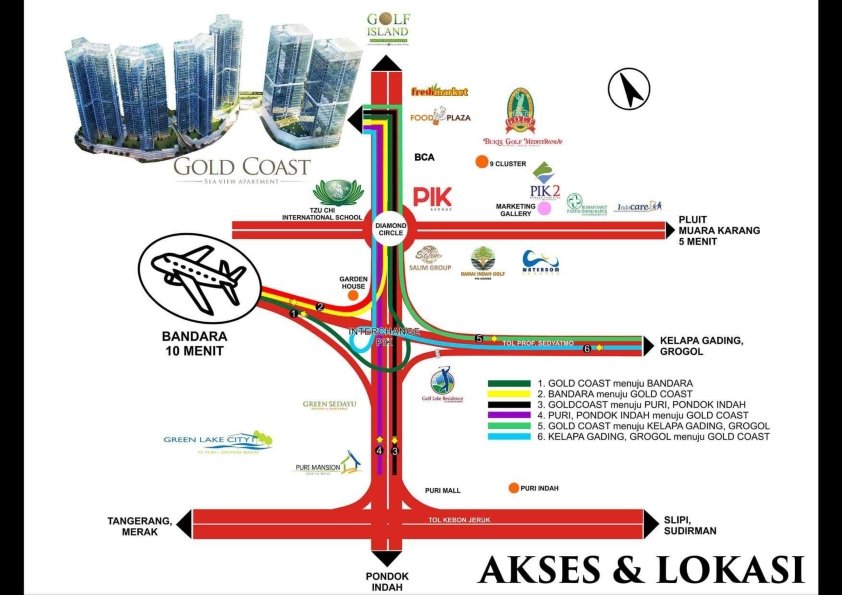 Jual Apartemen Gold Coast view laut di Jakarta - 12