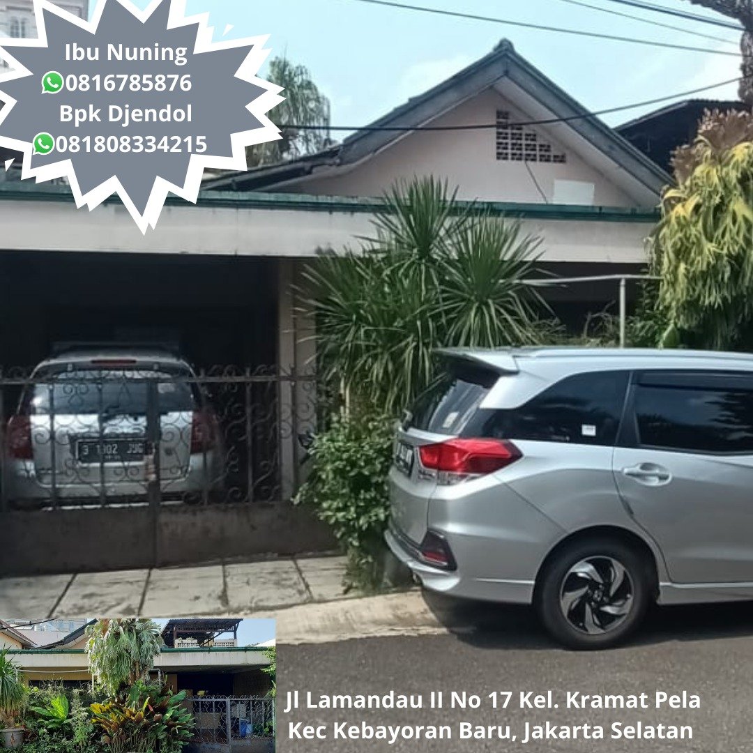 Rumah Dijual Cepat Daerah Jl Lamandau ll, Kebayoran Baru - 1