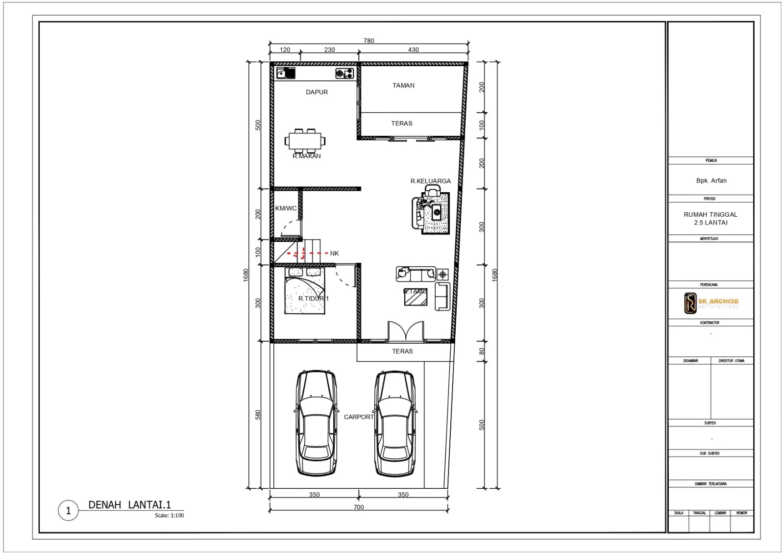 Dijual Murah Rumah Mewah Ada Rooftop di Kebagusan Jakarta Selatan - 5