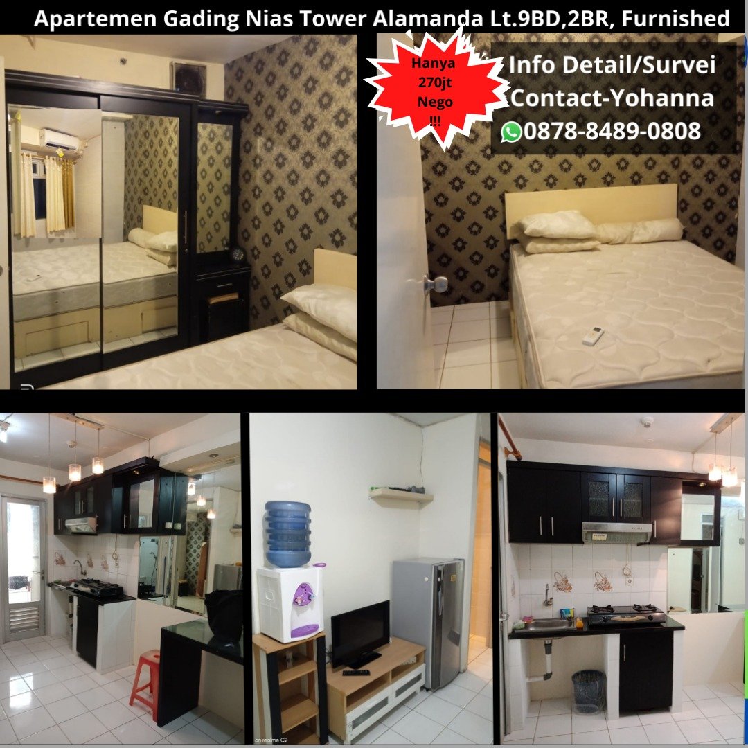 Apartemen Gading Nias Tower Alamanda Lt.9BD,2BR, Furnished - 1