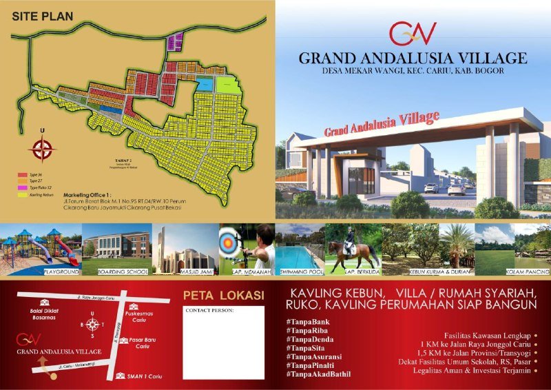 Villa 1lt type 36/110 hanya 199jt GRAND ANDALUSIA VILLAGE CARIU BOGOR - 4