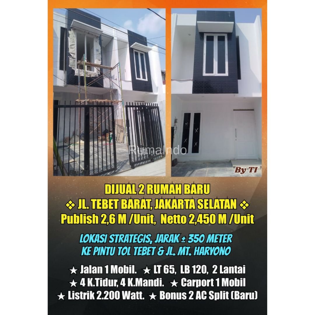 Dijual Murah Rumah Baru di Jln Tebet Barat Jakarta Selatan - 10