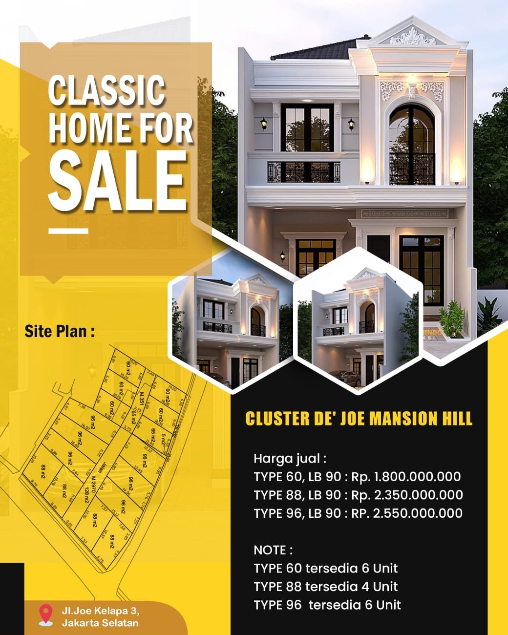 Dijual Rumah Cluster DEJOE Mansion Hill Jagakarsa Jakarta Selatan - 4