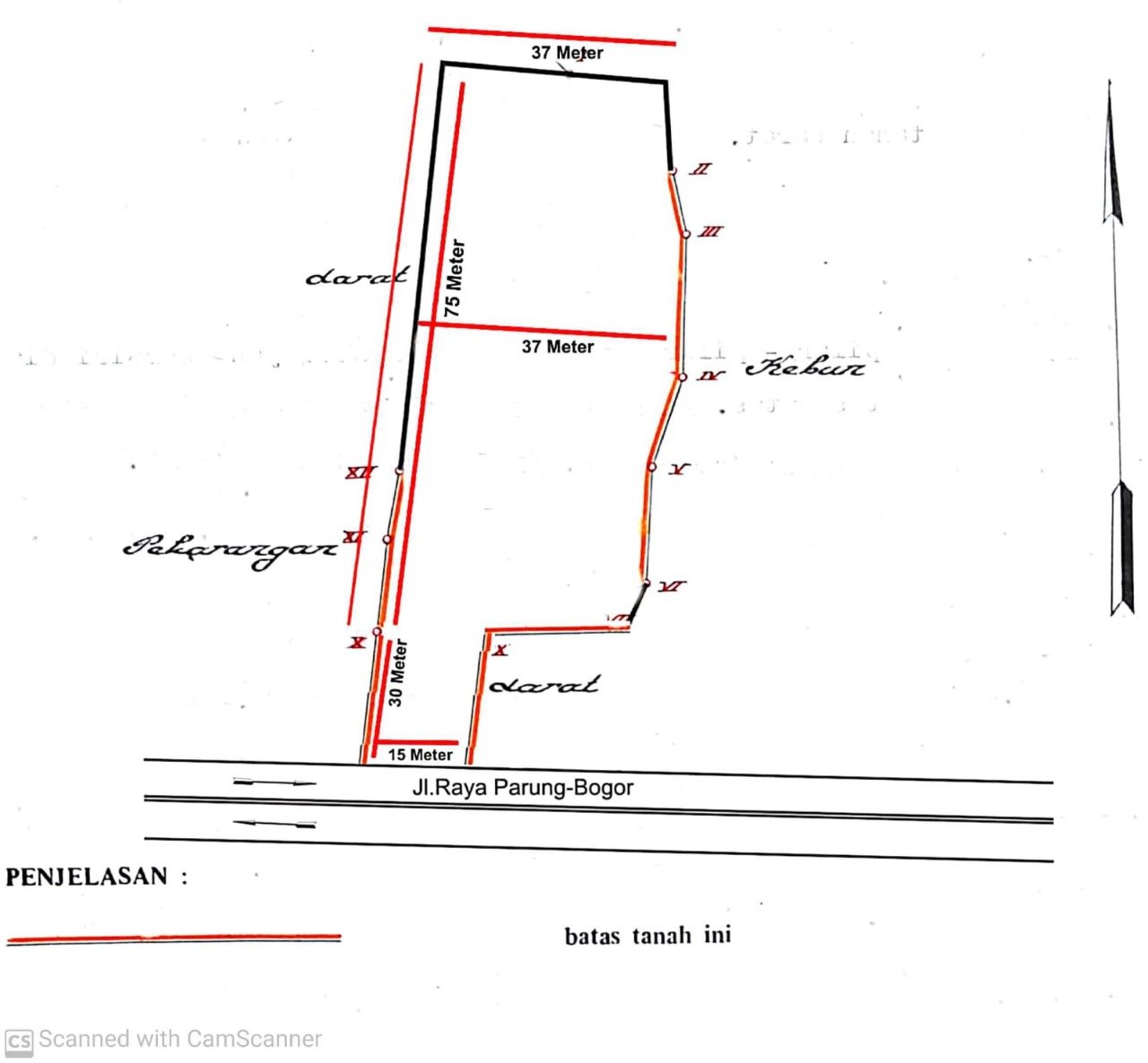 Di jual tanah darat dan rata lokasi bebas banjir di Pondok Udik Parung - 5