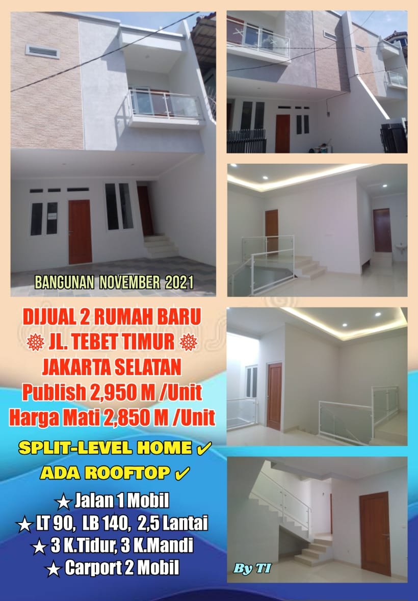Dijual Murah Rumah Baru Ada Rooftop di Tebet Timur Jakarta Selatan - 3