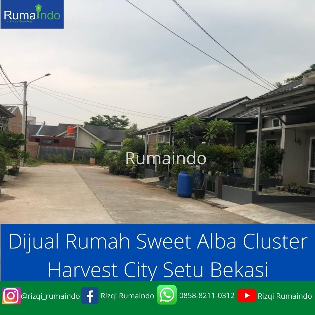 Dijual Rumah Sweet Alba Cluster Harvest City Setu Bekasi - 1
