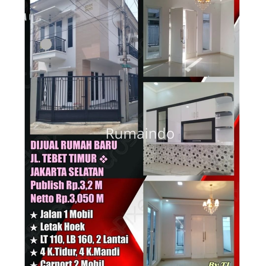 Dijual Murah Rumah Hook di Jln Tebet Timur Jakarta Selatan - 2