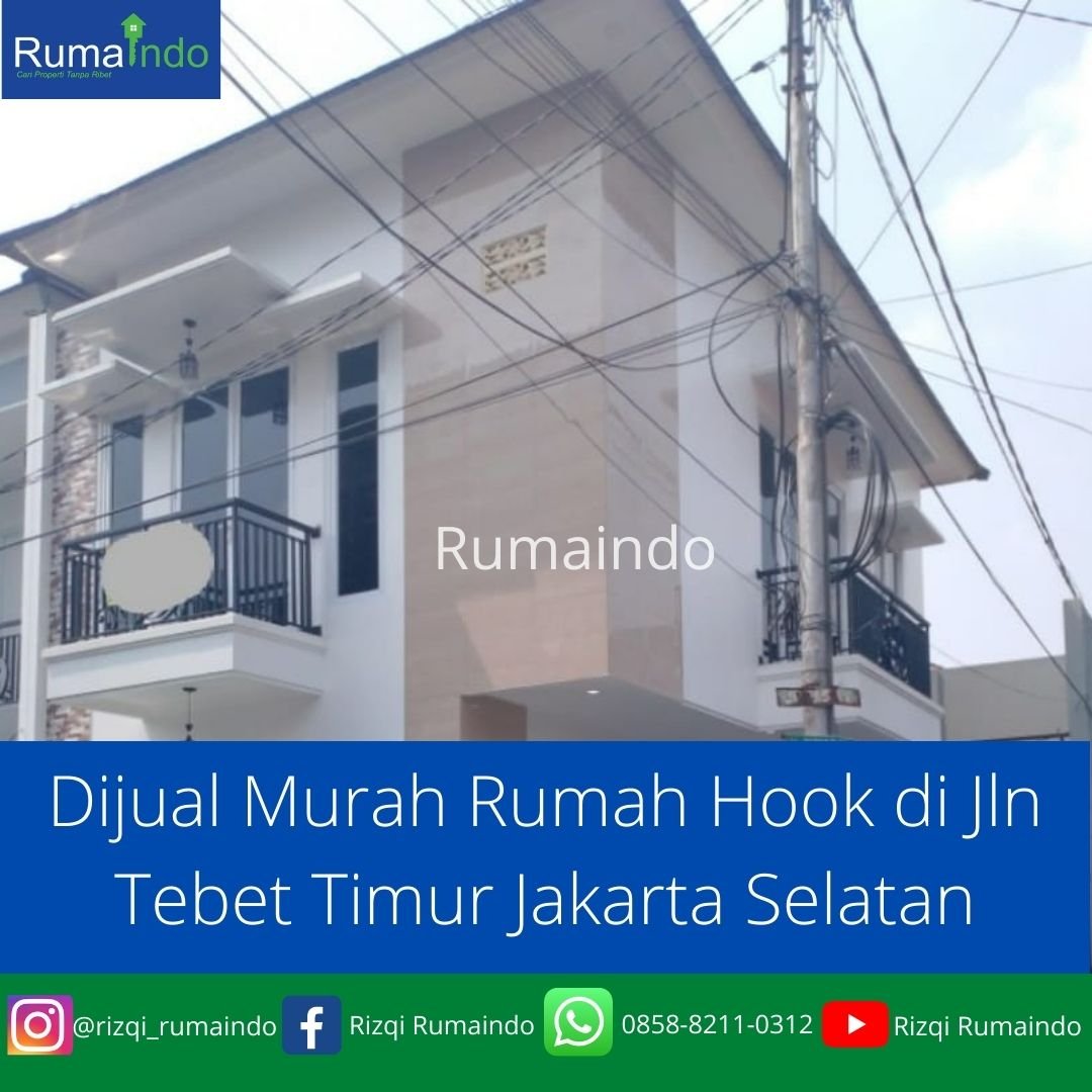 Dijual Murah Rumah Hook di Jln Tebet Timur Jakarta Selatan - 1