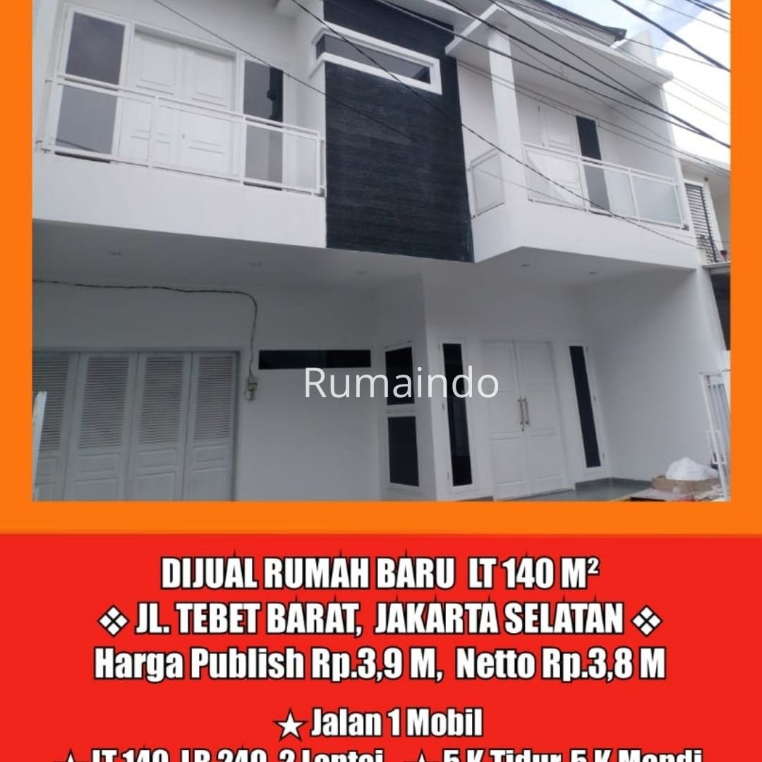 Dijual Murah Rumah Baru di Jln Tebet Barat Jakarta Selatan - 2