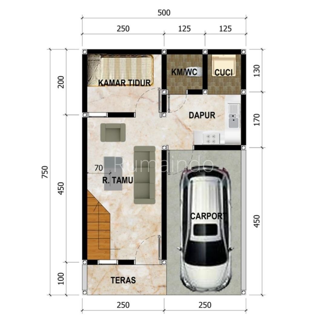 Dijual Murah Rumah di Komplek Benda Kav DPR Jagakarsa Jakarta Selatan - 3
