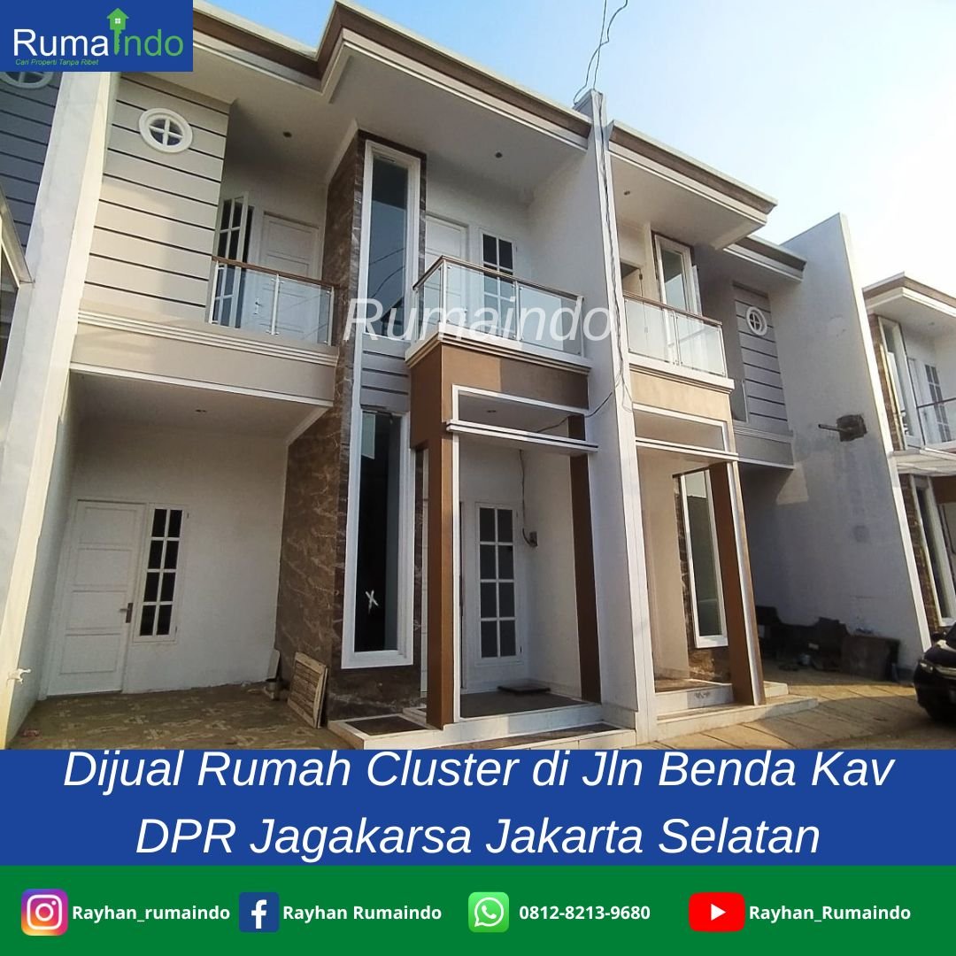 Dijual Rumah Cluster di Jln Benda Kav DPR Jagakarsa Jakarta Selatan - 1
