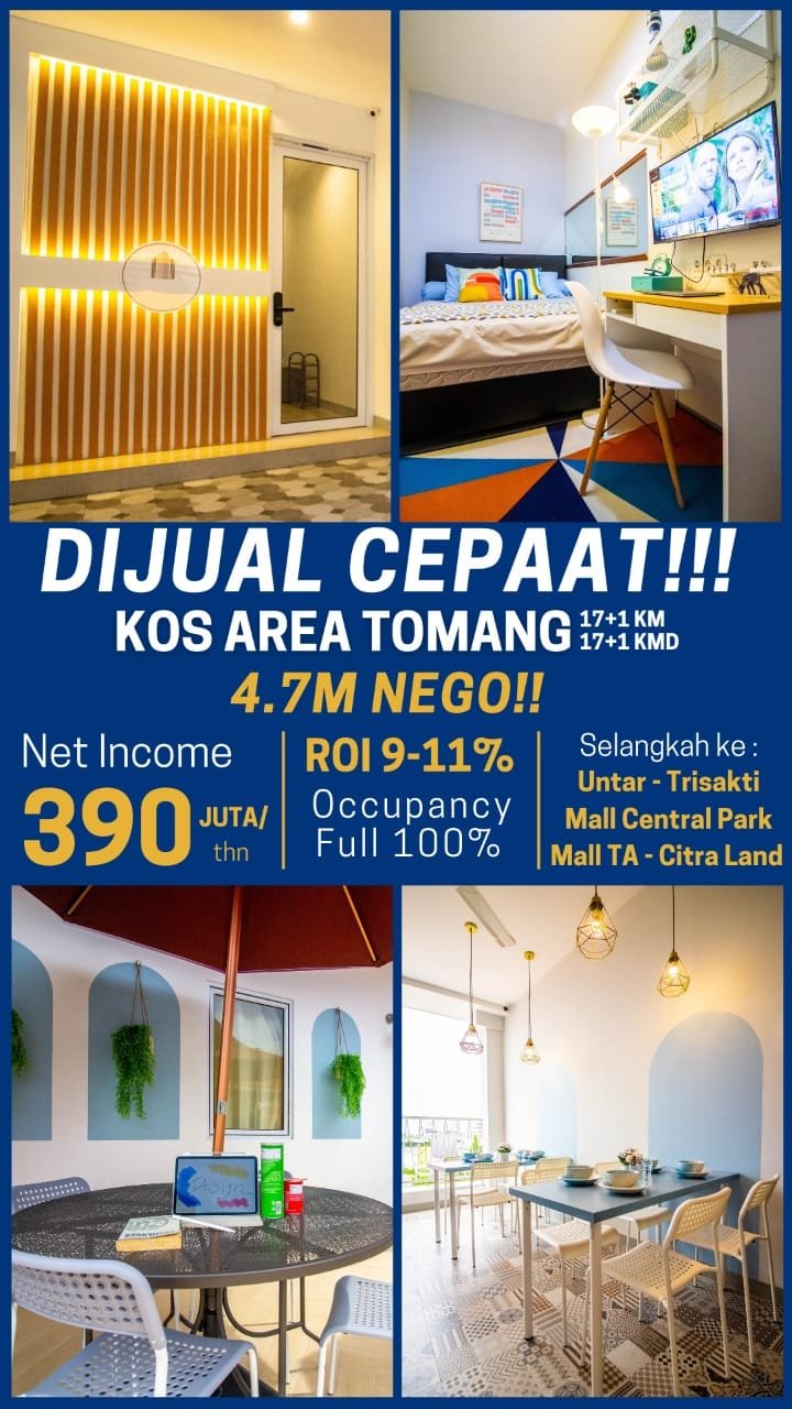Dijual Murah Kost-Kostan Anti Pandemi di Tomang Grogol Jakarta Barat - 29