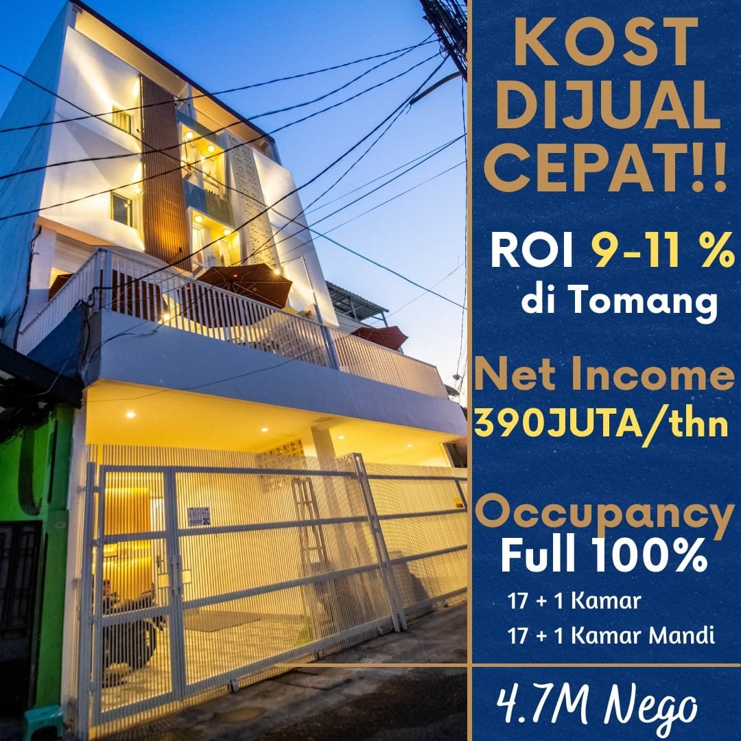 Dijual Murah Kost-Kostan Anti Pandemi di Tomang Grogol Jakarta Barat - 25