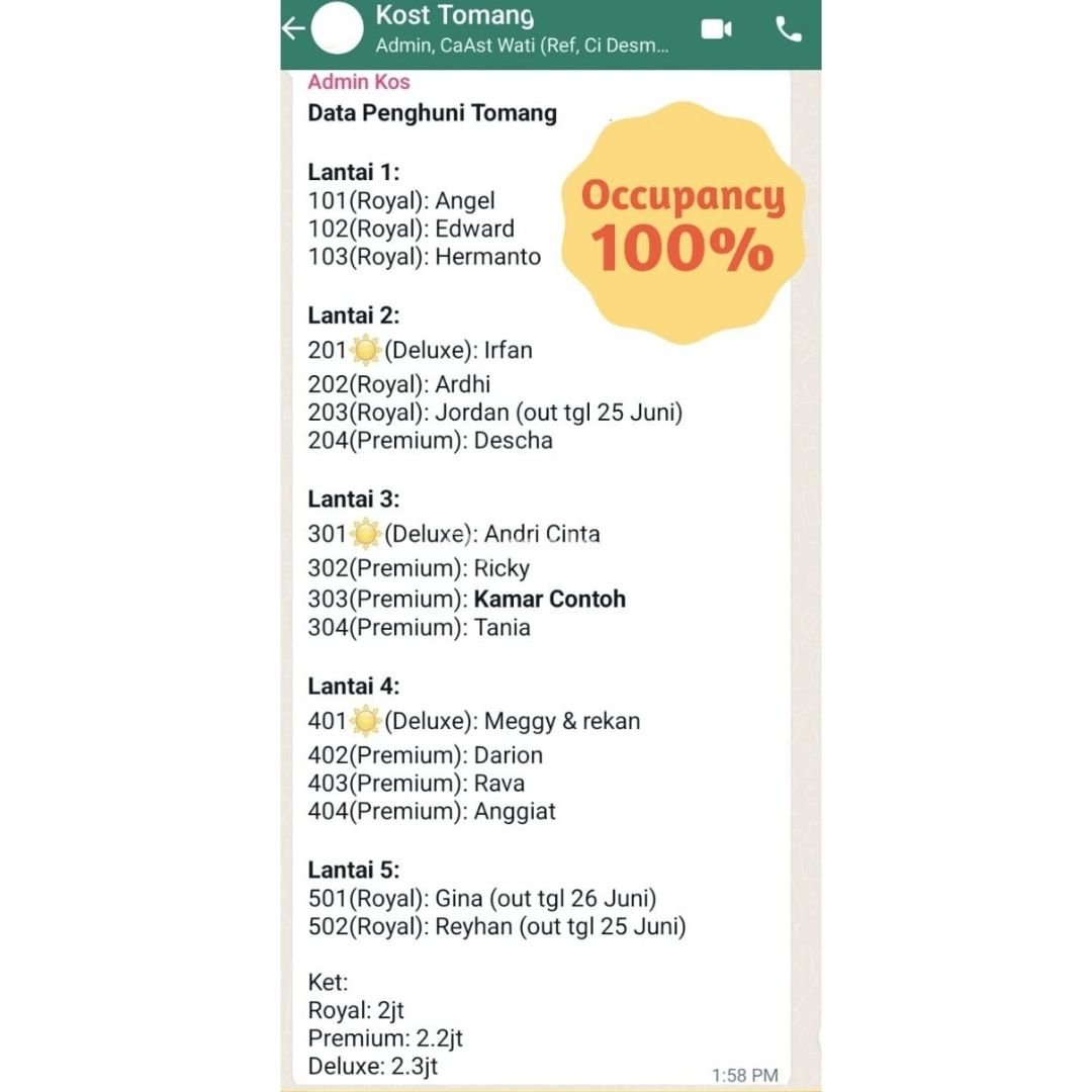 Dijual Murah Kost-Kostan Anti Pandemi di Tomang Grogol Jakarta Barat - 12