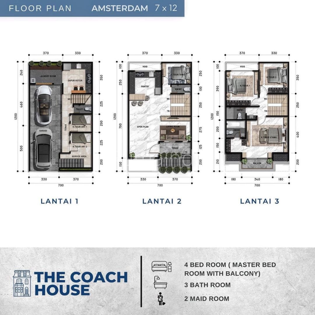 Dijual Murah Rumah Cluster The Coach House Tanjung Barat Jakarta Selatan - 3