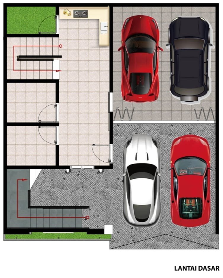 Dijual Rumah Cluster Mounte Zouri Land Durian Jagakarsa Jakarta Selatan - 8