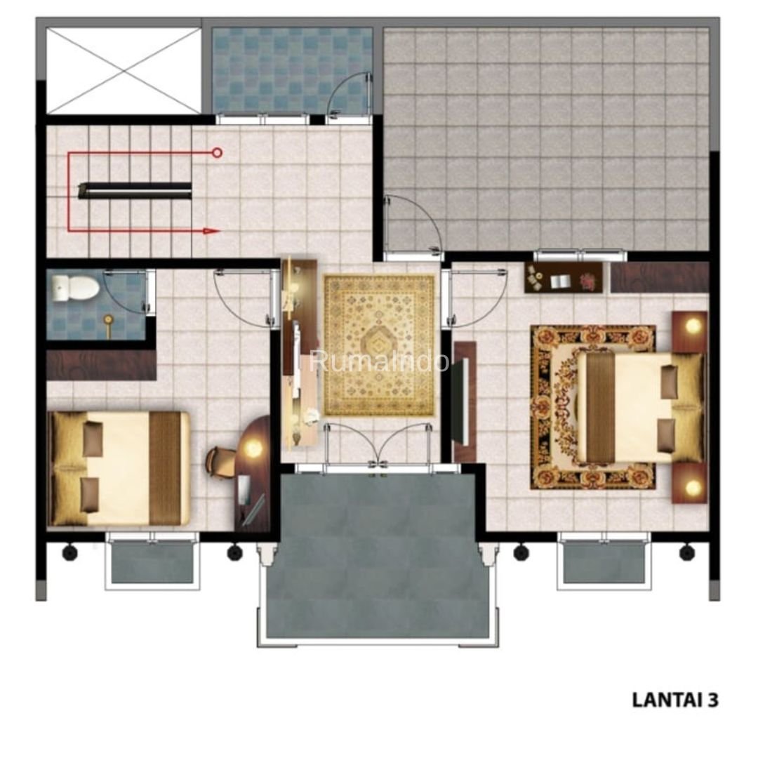 Dijual Rumah Cluster Mounte Zouri Land Durian Jagakarsa Jakarta Selatan - 5