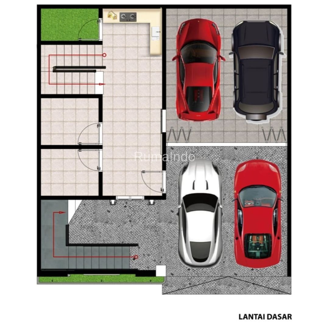 Dijual Rumah Cluster Mounte Zouri Land Durian Jagakarsa Jakarta Selatan - 3