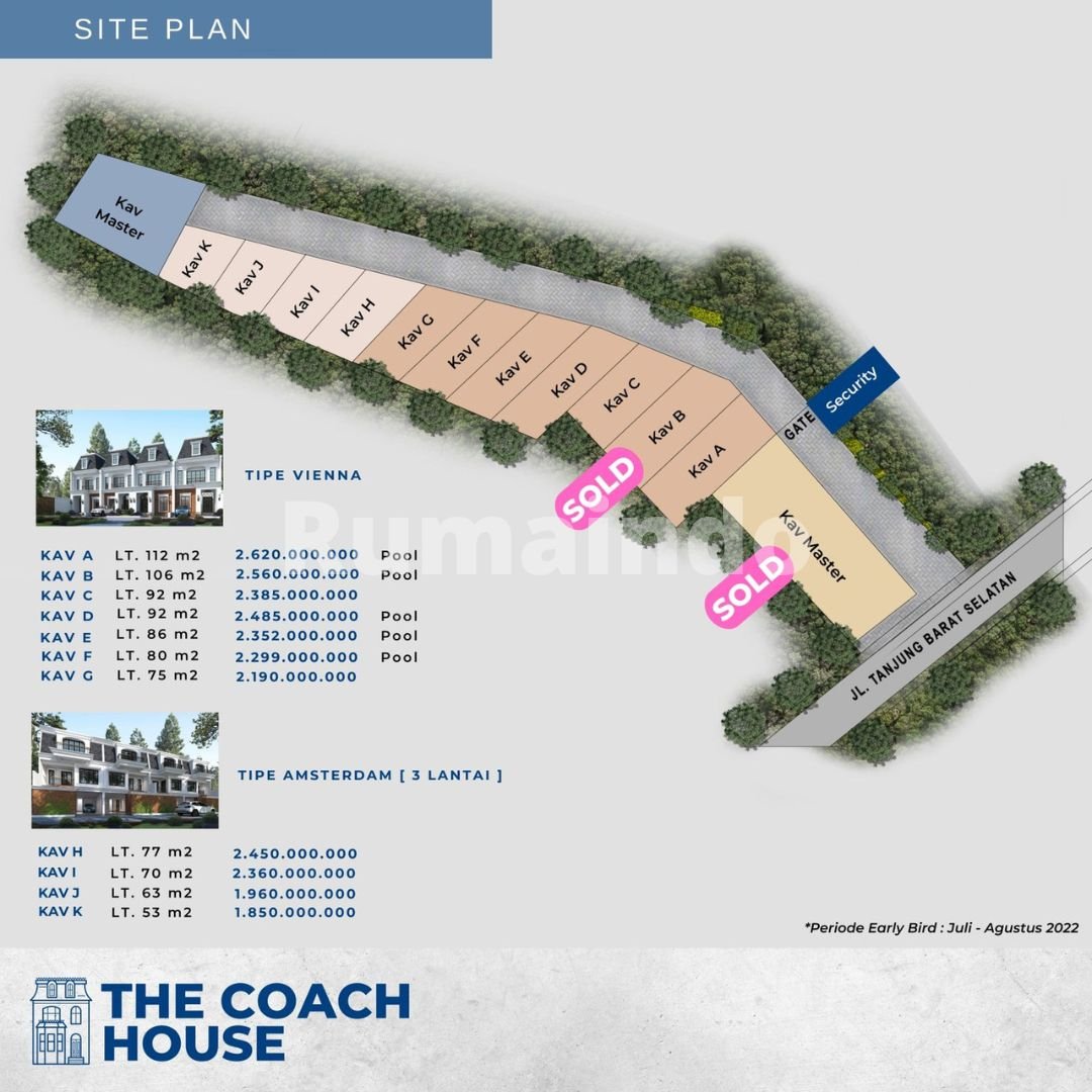 Dijual Murah Rumah Cluster The Coach House Tanjung Barat Jakarta Selatan - 7