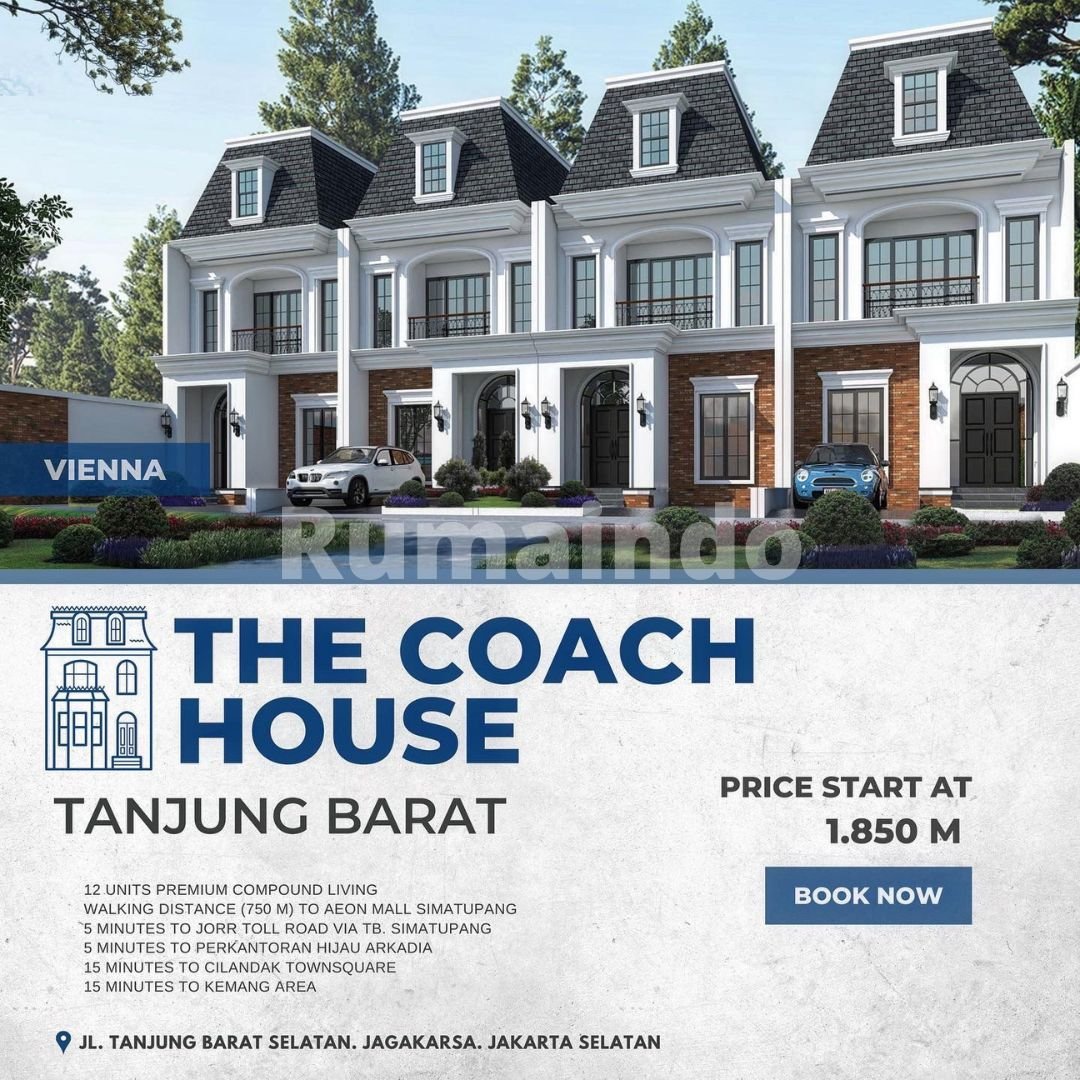 Dijual Murah Rumah Cluster The Coach House Tanjung Barat Jakarta Selatan - 3
