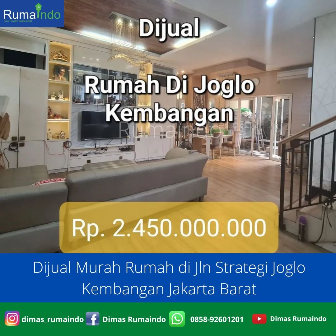 Dijual Murah Rumah di Jln Strategi Joglo Kembangan Jakarta Barat - 1