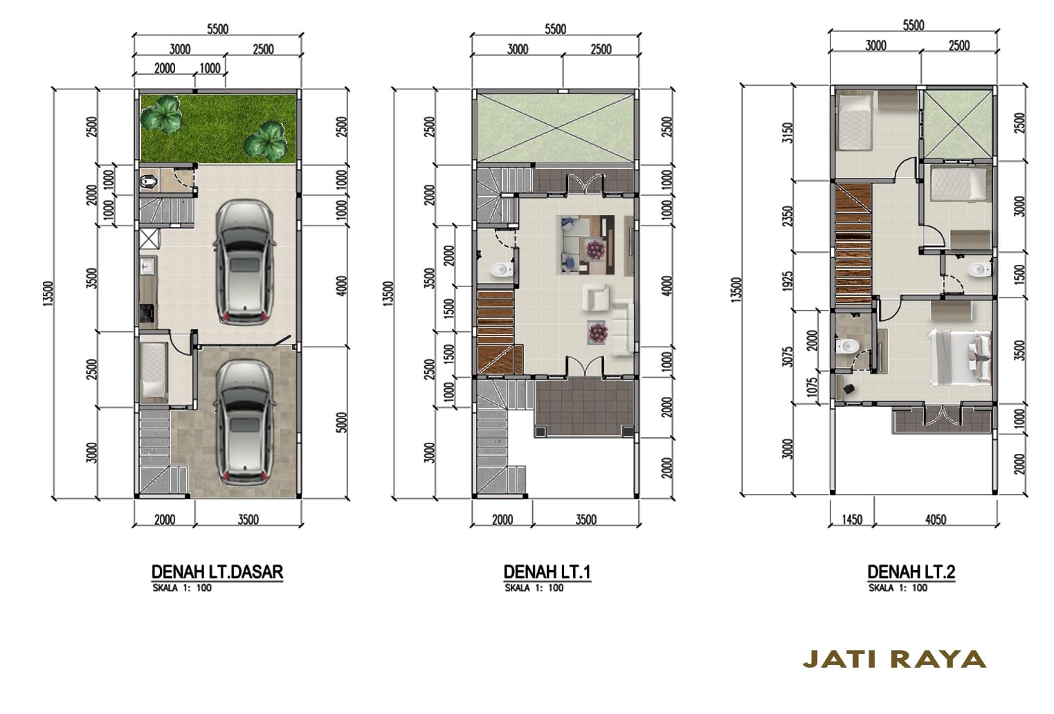 Dijual Murah Rumah Cluster Permata Residence Jati Raya Pasar Minggu - 3