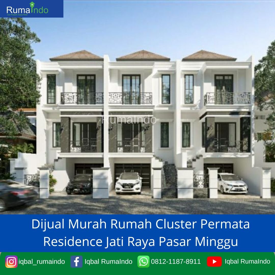 Dijual Murah Rumah Cluster Permata Residence Jati Raya Pasar Minggu - 1