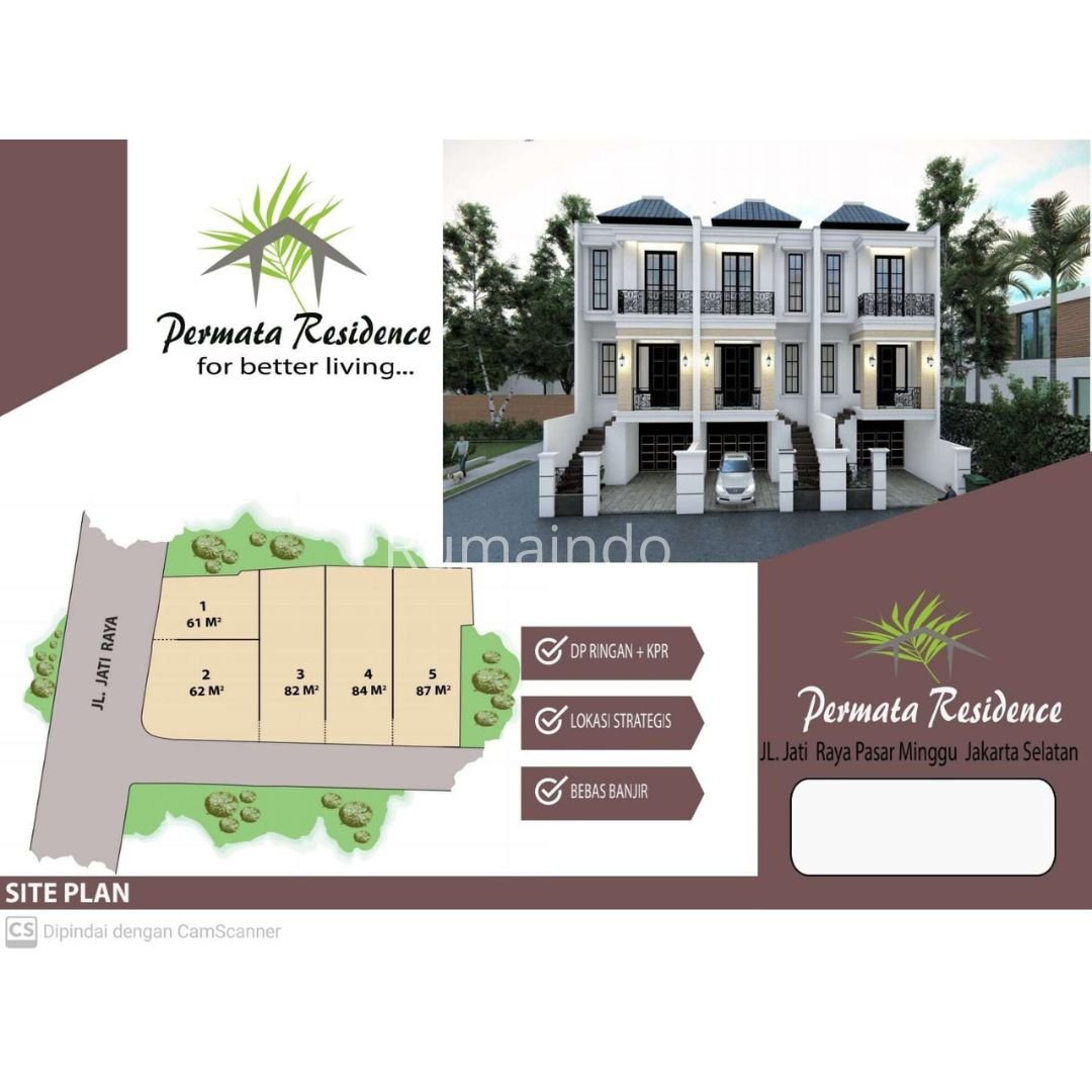 Dijual Murah Rumah Cluster Permata Residence Jati Raya Pasar Minggu - 2