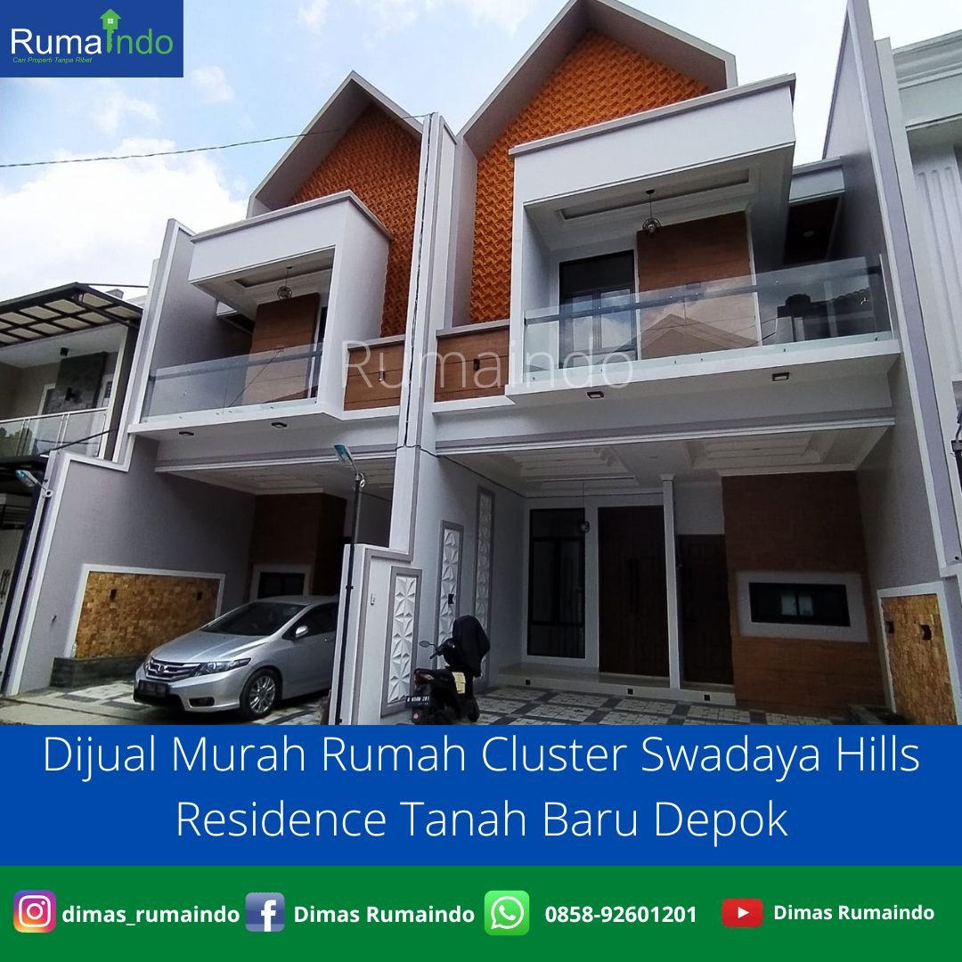 Dijual Murah Rumah Cluster Swadaya Hills Residence Tanah Baru Depok - 1