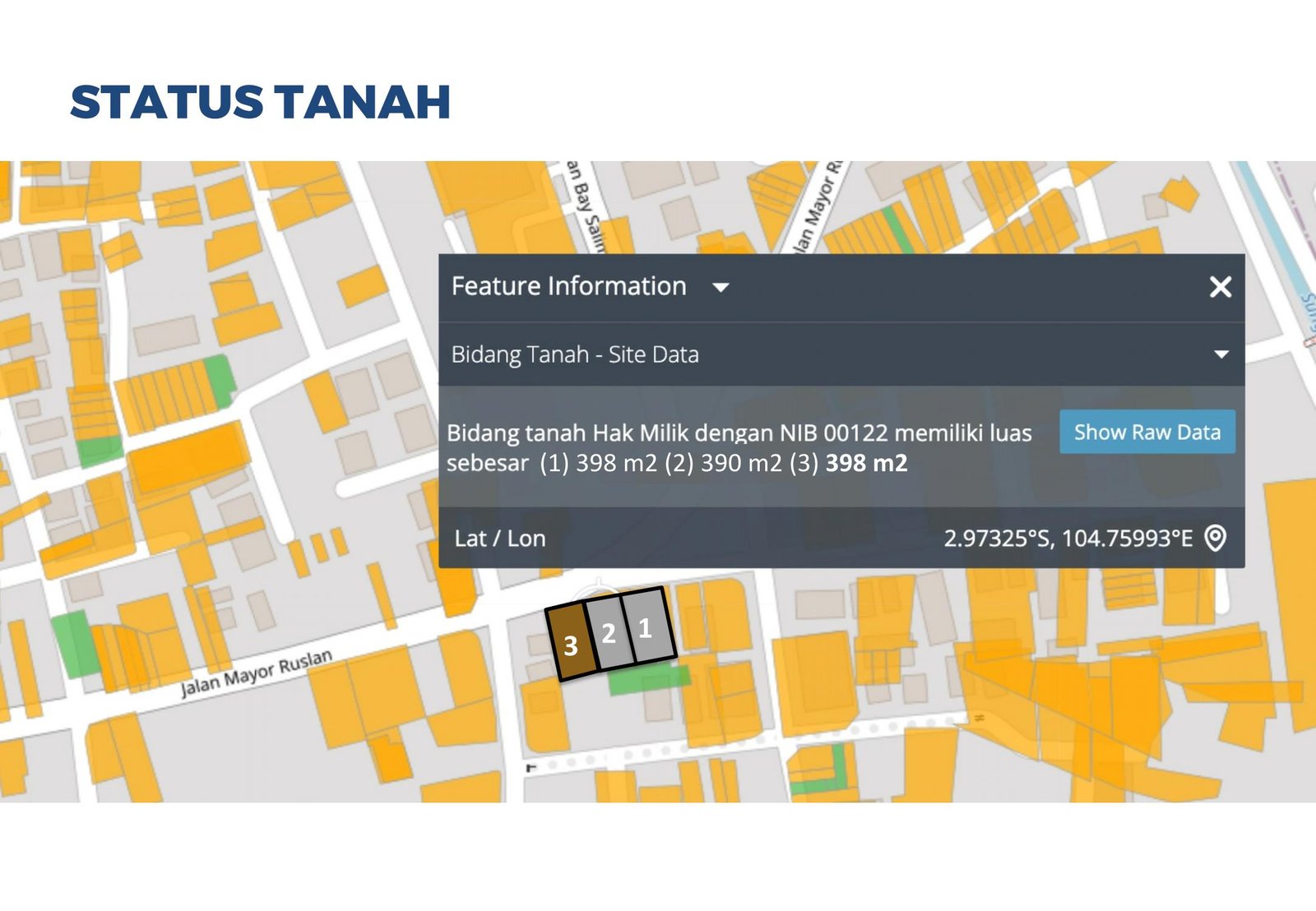 TANAH 398 m2 + 1 RUMAH DIJUAL JL MAYO RUSLAN PUSAT KOTA PALEMBANG (NEGO) - 9