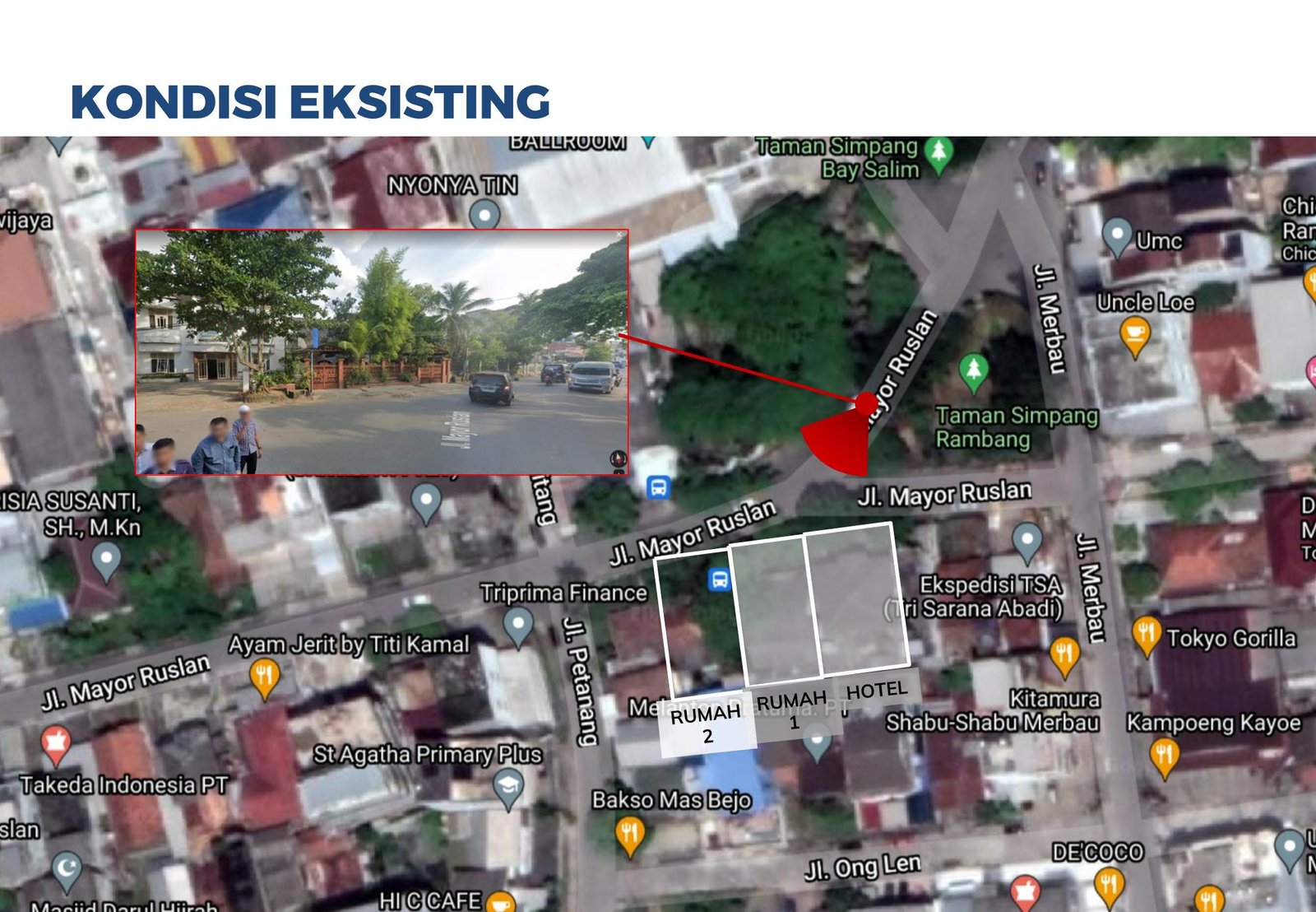 TANAH 398 m2 + 1 RUMAH DIJUAL JL MAYO RUSLAN PUSAT KOTA PALEMBANG (NEGO) - 11