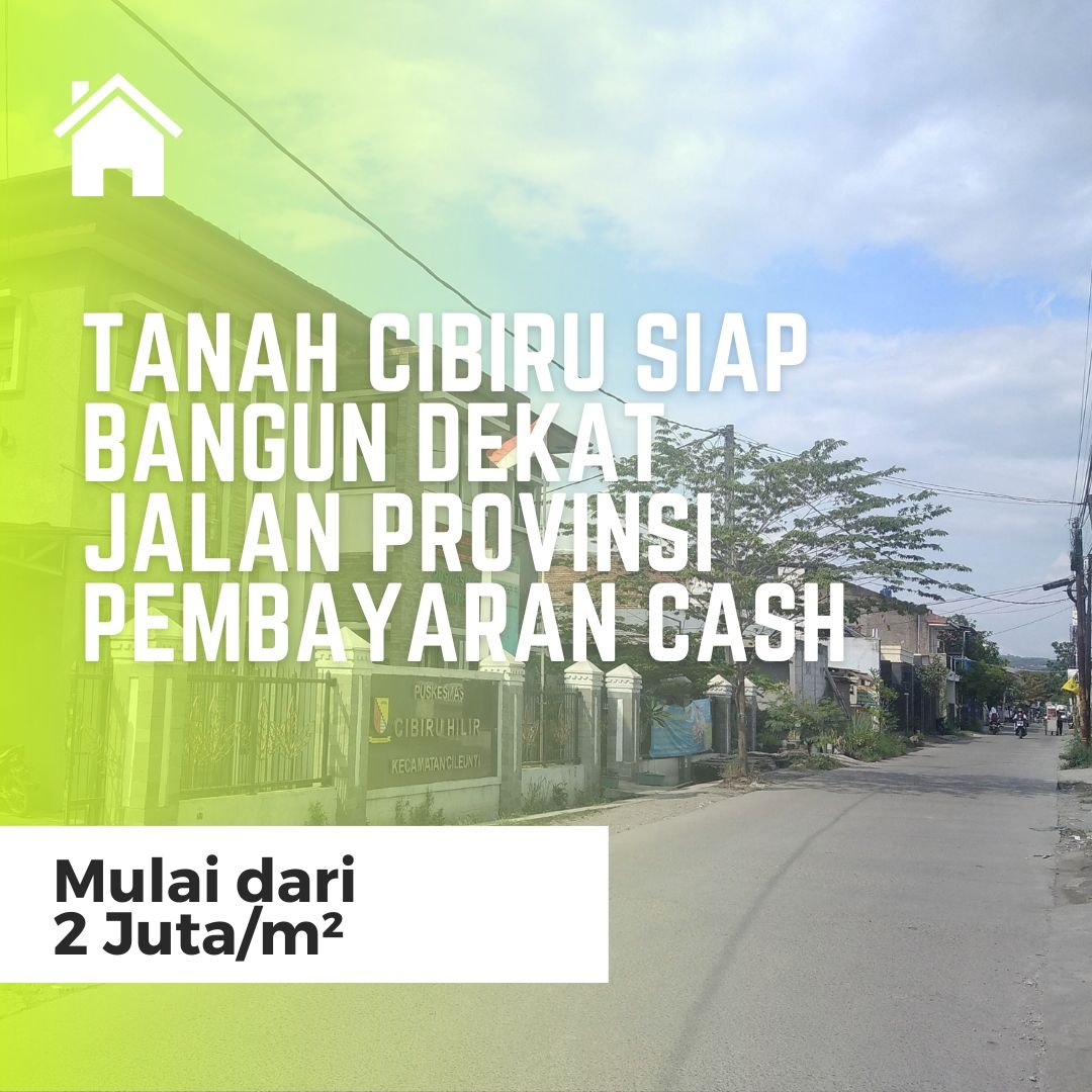 Tanah Cibiru dekat Jalan Provinsi Pembayaran Cash - 1