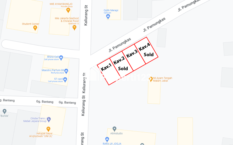 Tanah Kavling Strategis selatan Kampus UII Jakal | Pusat Bisnis,Perumahan & Kampus - 1