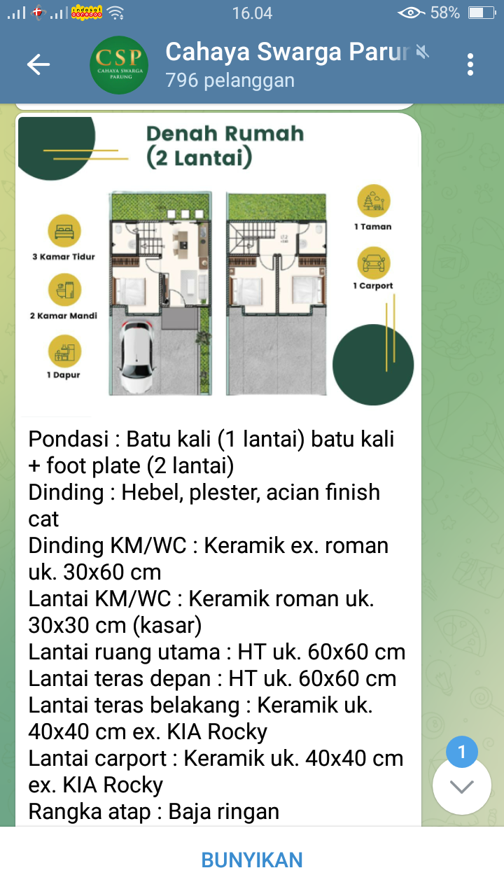 Hunian Eksklusiv Cahaya Swarga Parung - 4