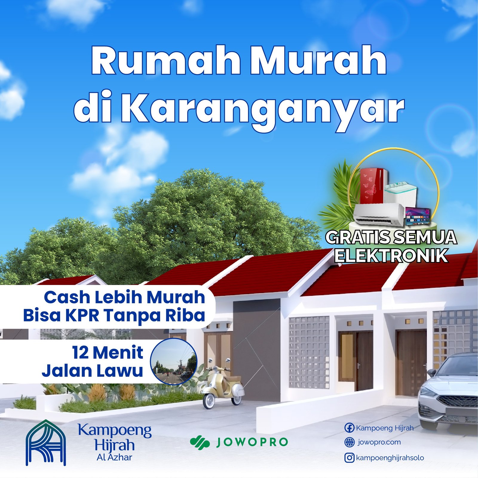 perumahan murah karanganyar harga pertalite GRATIS TV,AC,Kulkas - 4