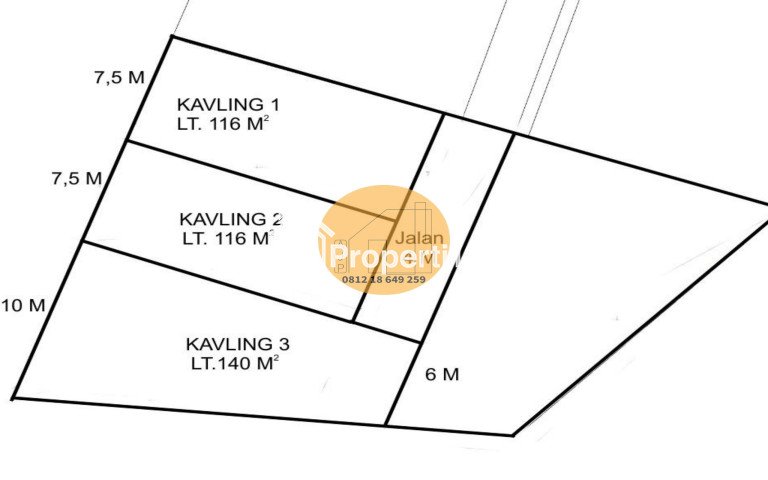Jual Tanah Selatan Hyatt Lokasi Premium - 1