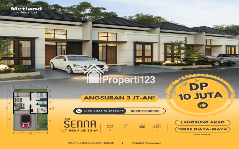 RUMAH BARU DI TIMUR CIBUBUR, CUMA 500 JUTAAN - 1