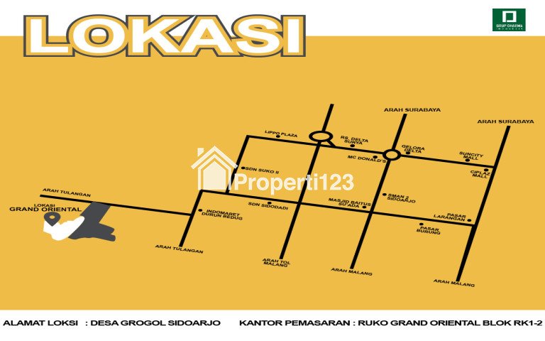 PALING MEWAH, WA 0819-3997-3583, Perumahan Mewah Di Tengah Kota Sidoarjo 320 Juta, Grand Oriental - 2