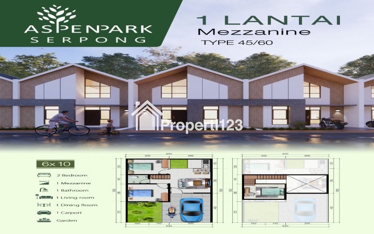 Rumah Baru Serpong 1,5Lantai Harga cuma 900jutaan cuma 10menit ke Toll Serpong - 1