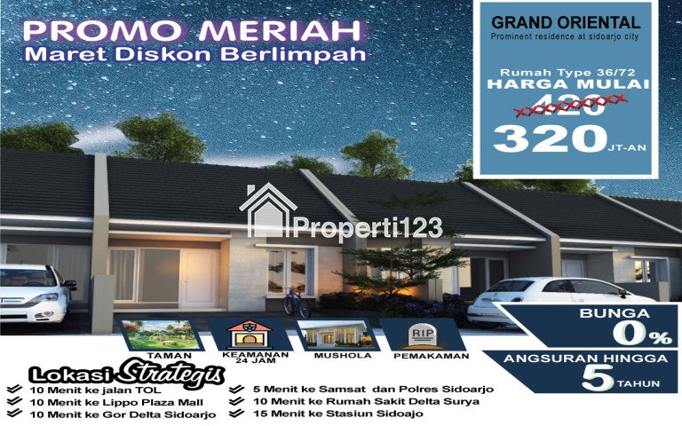 BANYAK PROMO, WA 0819-3997-3583, Perumahan Modern Banyak Promo di Sidoarjo, Grand Oriental - 1