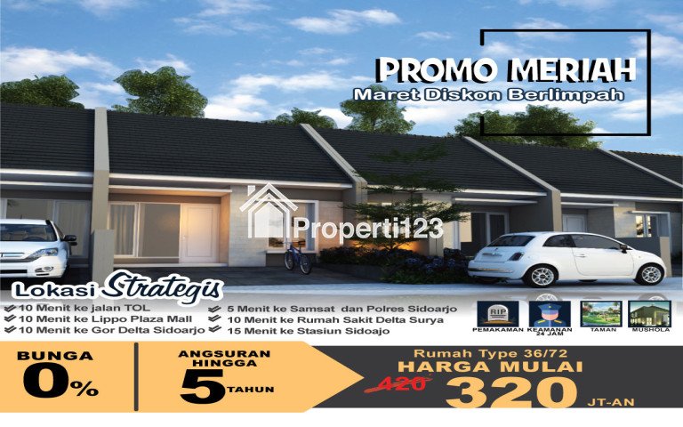 CICILAN TERMURAH, Call 0819-3997-3583, Perumahan Cicilan Murah 3 Jutaan Di Sidoarjo, Grand Oriental 2 - 1