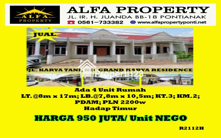 Dijual Rumah Grand Karya Residence Kota Pontianak - 1